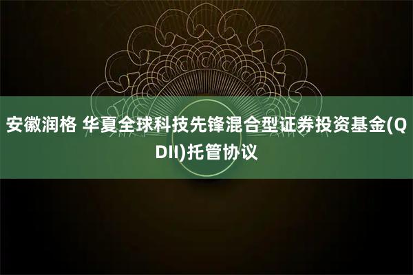 安徽润格 华夏全球科技先锋混合型证券投资基金(QDII)托管协议